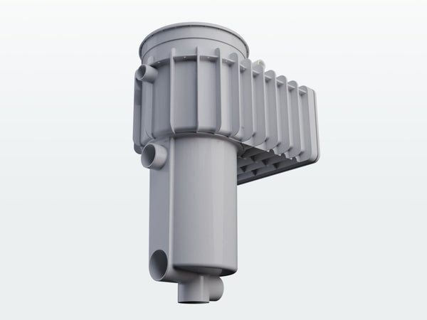 Built-in suction ports