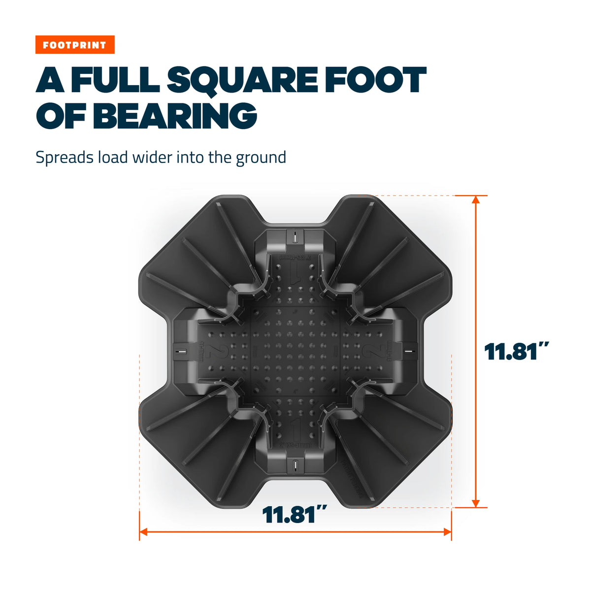 A full square foot of bearing