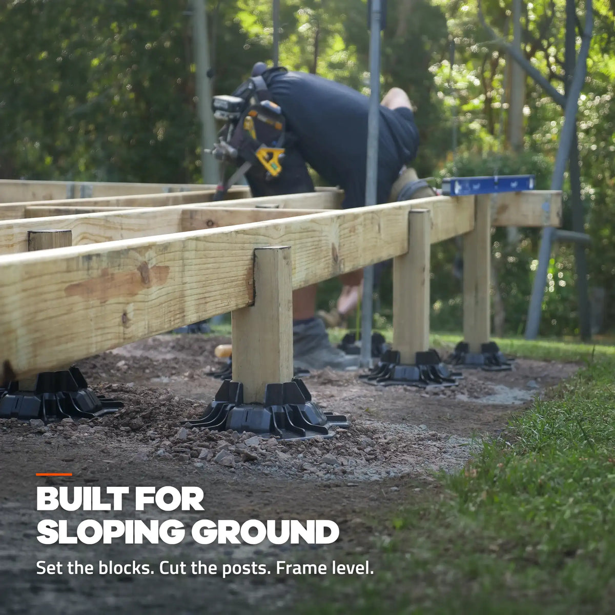 Built for sloping ground