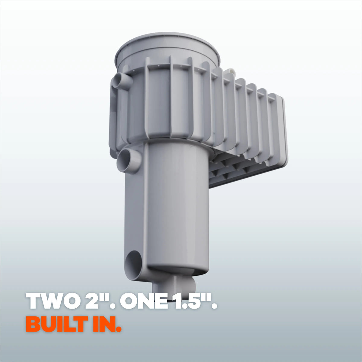 Built-in suction ports
